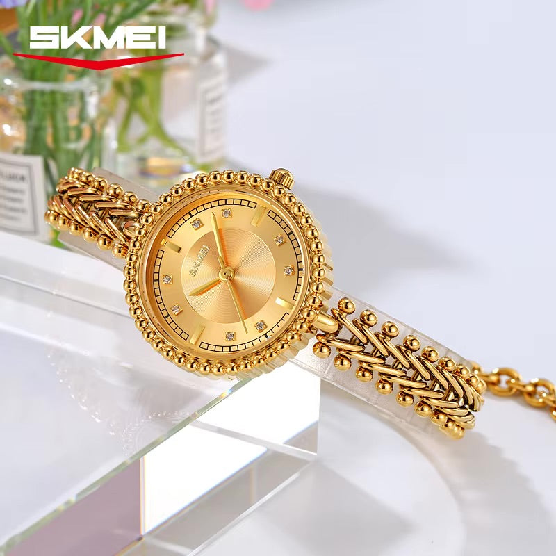 SKMEI "Elysia Gold" L'Élégance Perlée et l'Art du Bijou