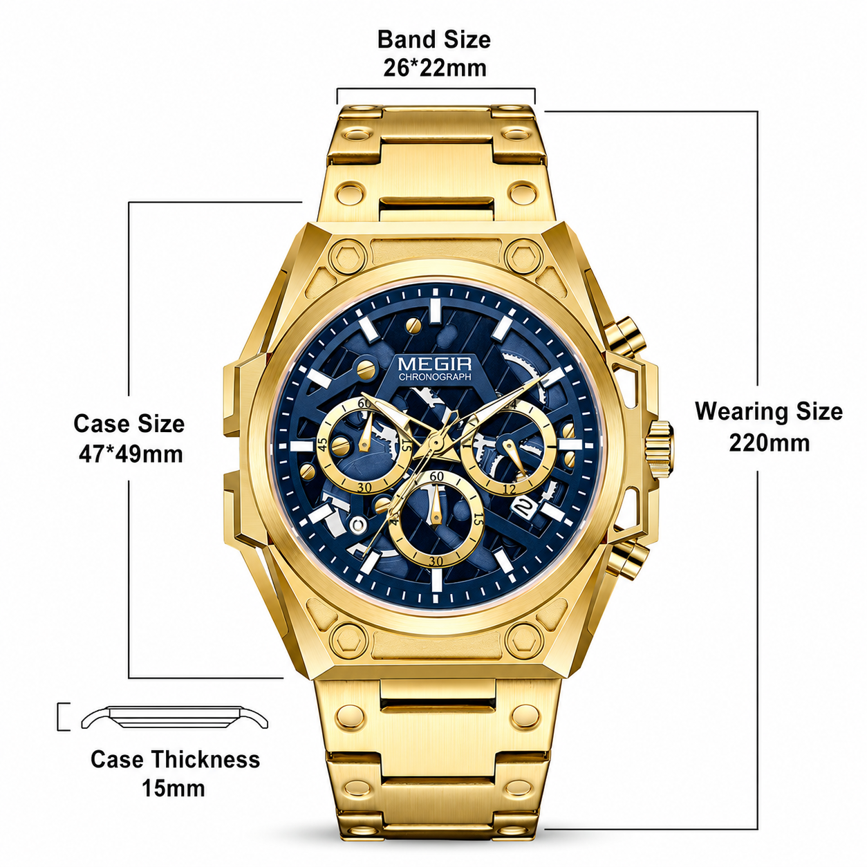 MEGIR "Gilded Royal" | L'Éclat de l'Or