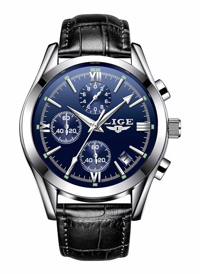 LIGE "Classic Chrono" – L'Élégance du Cuir & de l'Acier